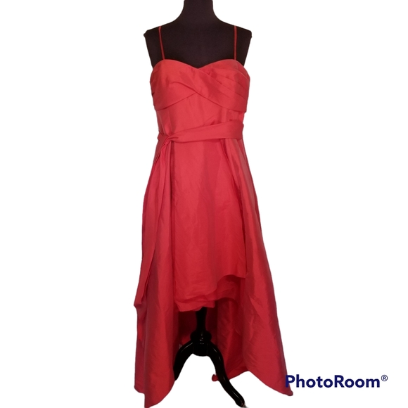 Adriana Pappell Dress Plus Size 16 Pink Coral Formal Prom Hoco - Picture 1 of 16